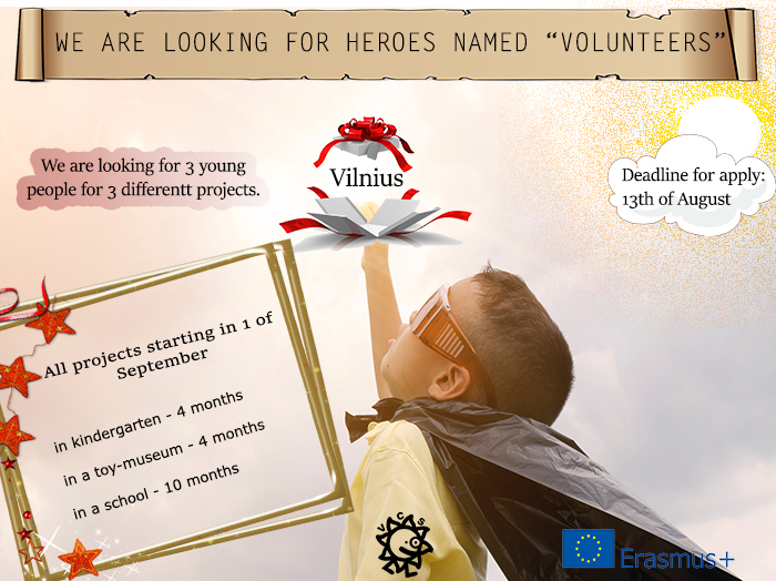 Read more about the article Повик за волонтери за различни проекти во Литванија!