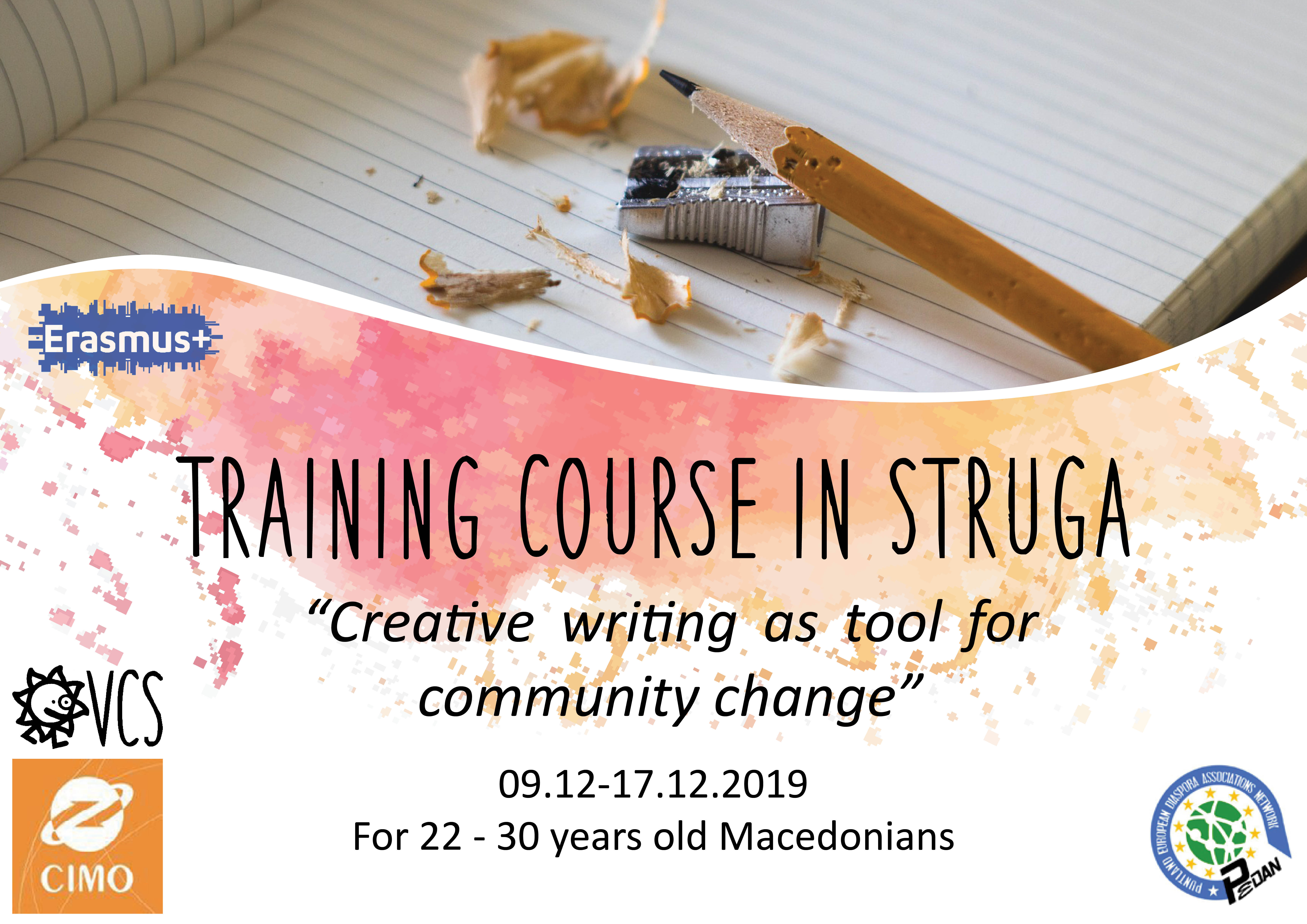 Read more about the article Call for participants for Training Course in Struga, Macedonia!