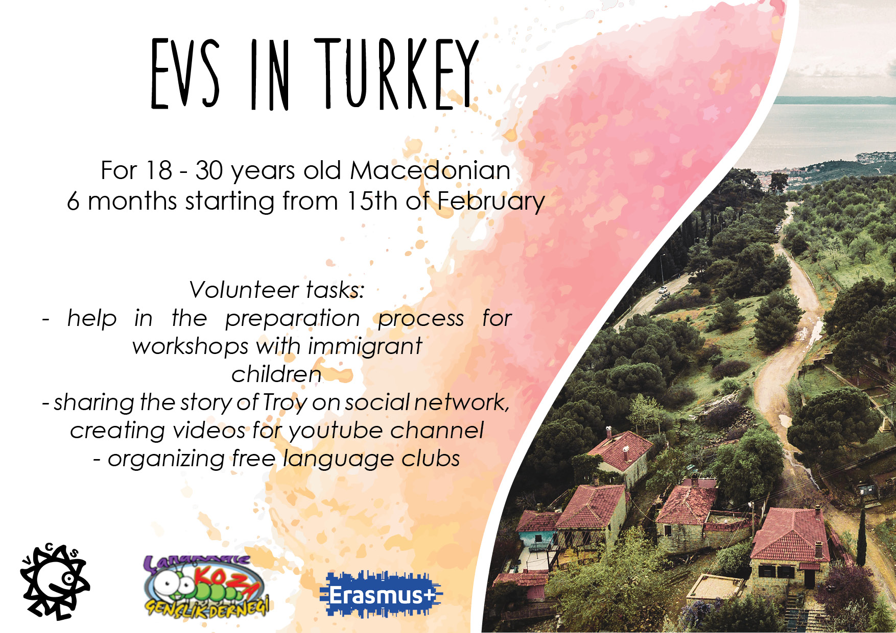 You are currently viewing Call for Volunteer for long term EVS-project in Turkey!