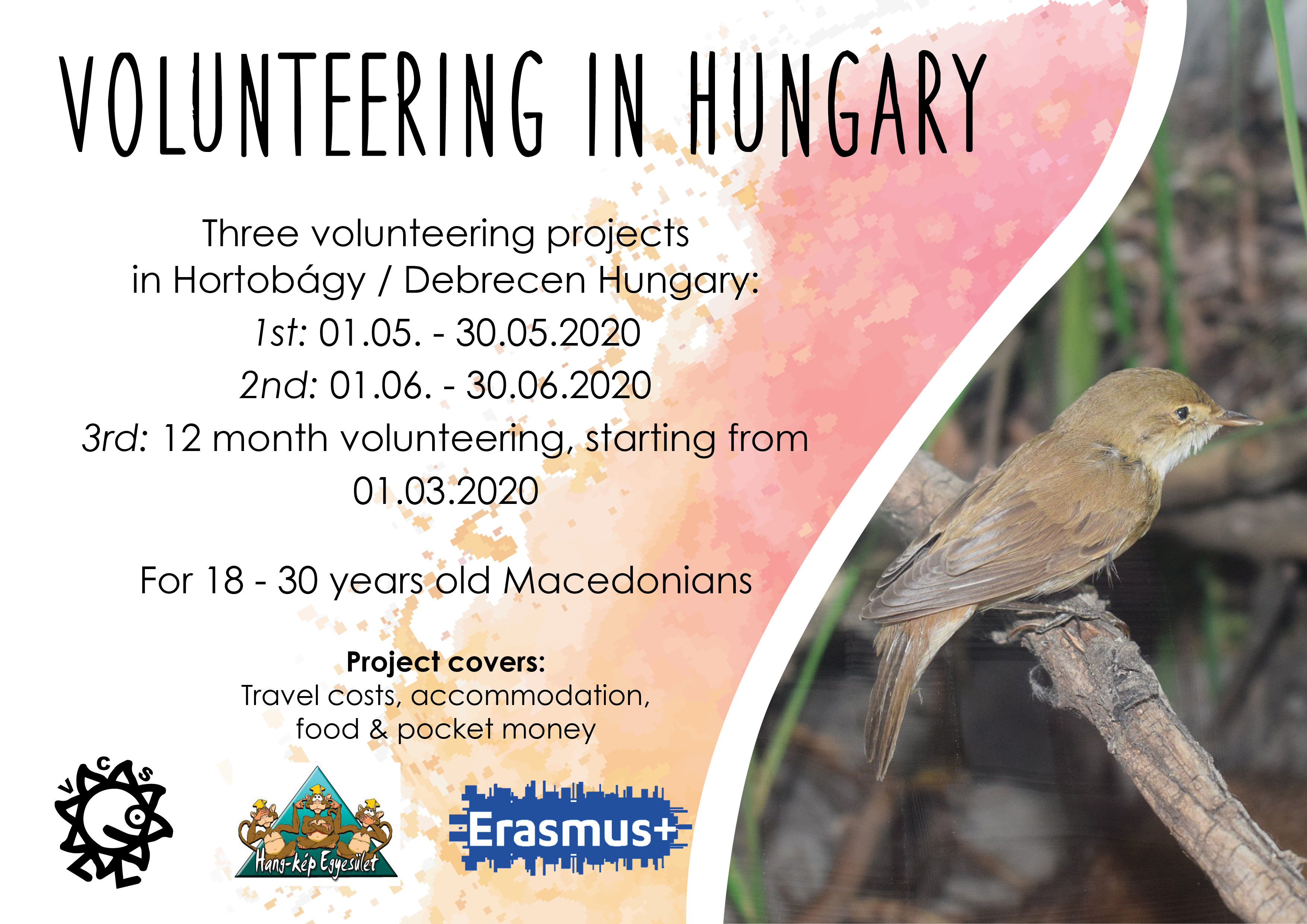 Read more about the article Повик за волонтери за краткорочен и долгорочен проект во Унгарија!