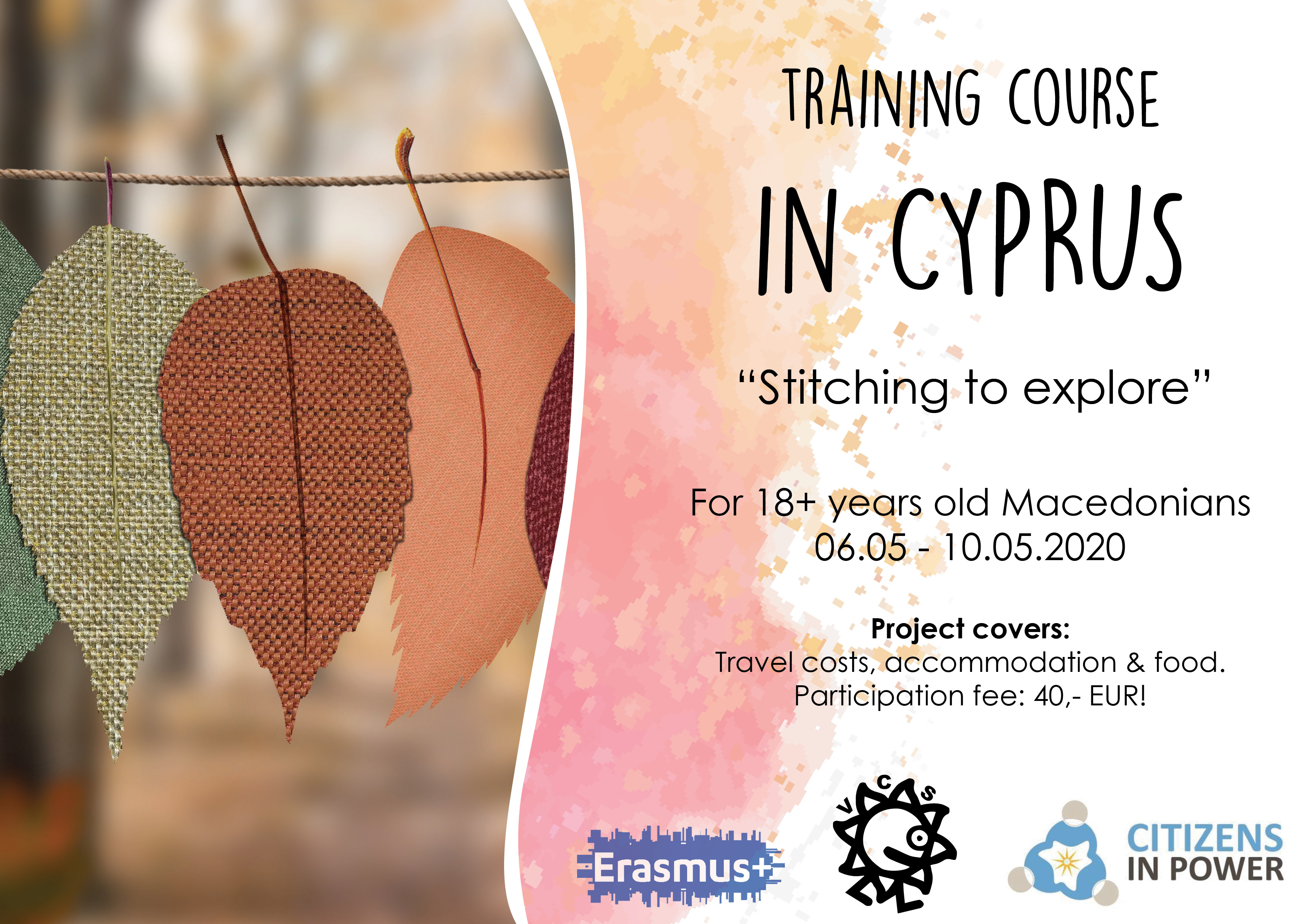 Read more about the article Call for participants for Training Course in Cyprus!