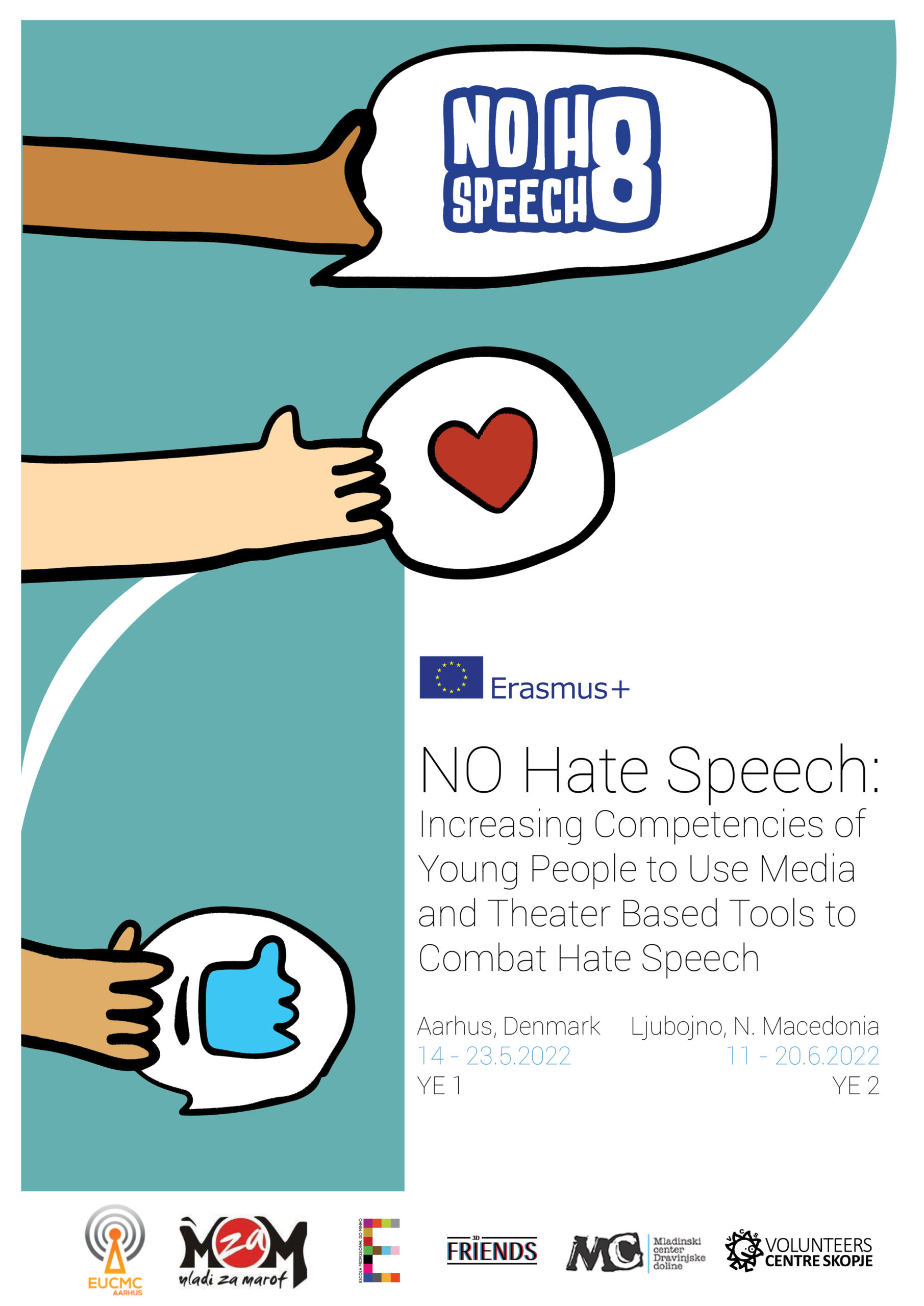 You are currently viewing NO Hate Speech: Increasing Competencies of Young People to Use Media and Theater Based Tools to Combat Hate Speech