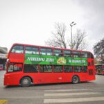 Environmental bus advertisement in Skopje JSP bus